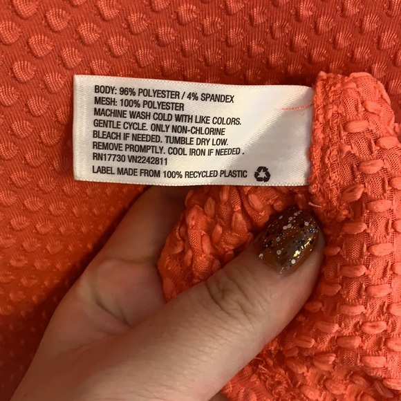 Xhiliration Textured Coral Dress - Picture 7 of 8